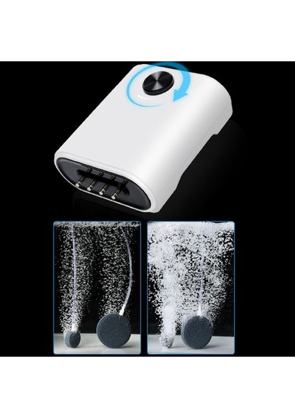 Siyah Stil Abd Fiş Adaptörü Düşük Gürültülü Akvaryum Hava Pompası Balık Tankı Kompresör Tek Çift Çıkış Oksijen Pompası Akvaryum Su Ürünleri 220V (Yurt Dışından) fiyatları