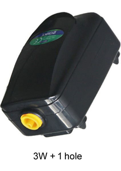 3W 1 Delik Stili Yüksek Güç Akvaryum Oksijen Hava Pompası Balık Tankı Mlent Kompresör Tek Çift Çıkışlı Pompalar Sucul Hava Pompaları 3W 3.5W 8W 12W (Yurt Dışından)