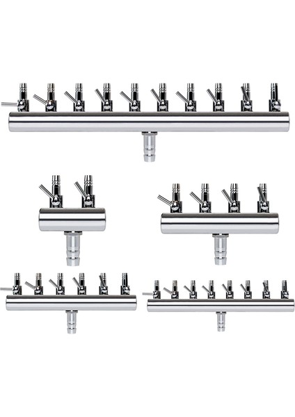 12 Yollu Stil 1 Parça Paslanmaz Ayarlanabilir Akvaryum Hava Bölücü Balık Tankı Hava Kontrolü Kontrol Vanası Ayırıcı Akvaryum Hava Pompası Aksesuarları 8mm'den 4mm'ye (Yurt Dışından) fiyatları
