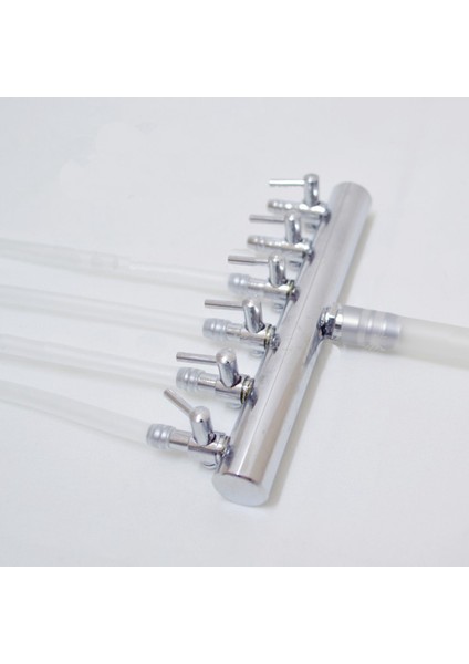 2 Kafa Stili Gümüş Rengi Hava Pompası Bölücüleri Paslanmaz Çelik Metal Hava Dağıtıcıları Hava Akışını Dağıtır Giriş 8mm ve Çıkış 4mm Balık Akvaryumu Aksesuarları (Yurt Dışından) fırsatları