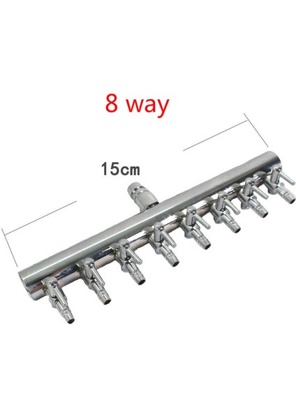 2 Kafa Stili Gümüş Rengi Hava Pompası Bölücüleri Paslanmaz Çelik Metal Hava Dağıtıcıları Hava Akışını Dağıtır Giriş 8mm ve Çıkış 4mm Balık Akvaryumu Aksesuarları (Yurt Dışından) indirimleri