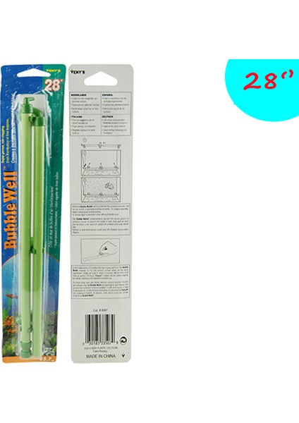 Yeşil 28 Stil Akvaryum Hava Pompası Aksesuarı Oksijen Hava Kabarcıklı Boru Balık Tankı Güzel Manzara Kabarcıklı Duvar Hava Borusu Ihtiyacı Pompası (Yurt Dışından)