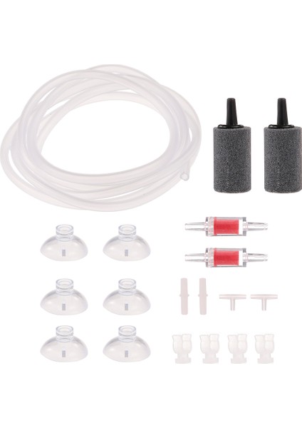 Resim Stili Olarak S Beden Hava Kabarcık Taşı Akvaryum Balık Tankı Gölet Pompa Oksijen Boru Hortumu Plastik T'ler T 3 Yollu Akvaryum Aksesuarı (Yurt Dışından) fiyatları