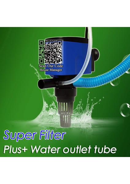 8W Tarzı Au Fiş Adaptörü Süper Daldırma Hava Pompası, Hava Borusu + Su Hortumu, Iç Hava Pompası Için Akvaryum Balık Tankı Deniz Akvaryumu Oksijen Hava Ekleme (Yurt Dışından) fırsatları