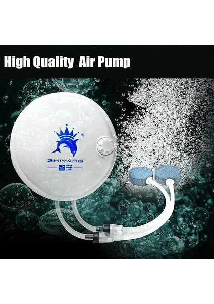 ZY738 Ambalaj2 Tarzı Ingiltere Fişi Yüksek Kaliteli Akvaryum Yuvarlak Hava Pompası Hava Kompresörü Oksijen Arttırıcı Hava Motoru Tek & Çift Çıkış Ayarlanabilir Hacim (Yurt Dışından) fiyatları