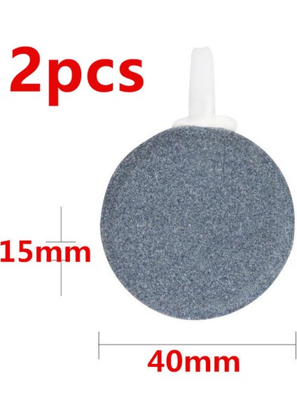 2 Adet Tarzı 4 cm Akvaryum Hava Kabarcık Taşı Disk Balık Tankı Havalandırıcı Hidroponik Hava Dağıtıcı Oksijen Hava Pompası Akvaryum Aksesuarları (Yurt Dışından)