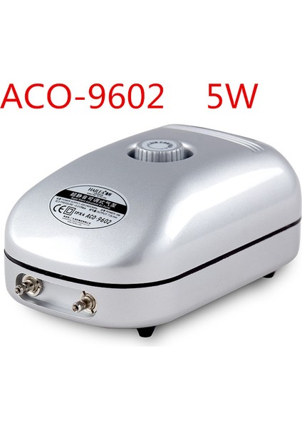 ACO-9602 Stili Ingiltere Adaptör Fişi Yüksek Ses Sessiz Ayarlanabilir Akvaryum Hava Pompası Balık Tankı Oksijen Hava Pompası 2W 5W 10W Dayanıklı Gövde 220~240V Hava Anahtarı Kontrolü (Yurt Dışından)