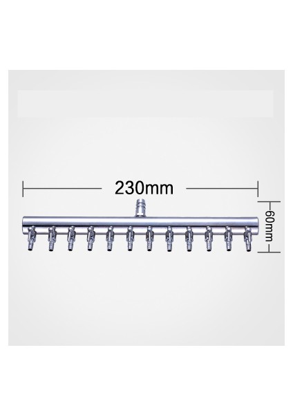 12 Yol Stili Çıkış Çapı3 4mm Akvaryum Aksesuarları Yolları Akvaryum Inline Hava Bölücü Kontrol Valfi 4*6mm Oksijen Pompası Hortumu Giriş DIA8MM AA006 (Yurt Dışından)