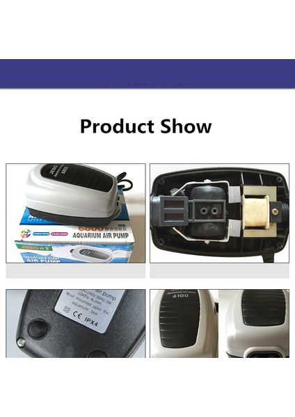 6700 Tek Çıkışlı Stil Ingiltere Fişi Jebo Ultra Sessiz Akvaryum Hava Pompası Hava Kompresörü Oksijen Hava Pompası Tek ve Çift Çıkış Ayarlanabilir Hava Hacmi Balık (Yurt Dışından) fırsatları