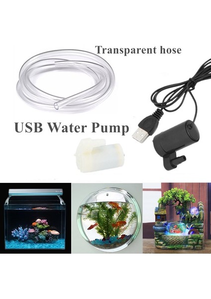 Dikey-Beyaz Stil 5V Sessiz USB Dikey Daldırma Mikro Mini Elektrikli Pompa Bir Metre Hattı Dc Düşük Gerilim 120LH Akvaryum Balık Tankı (Yurt Dışından) fiyatları