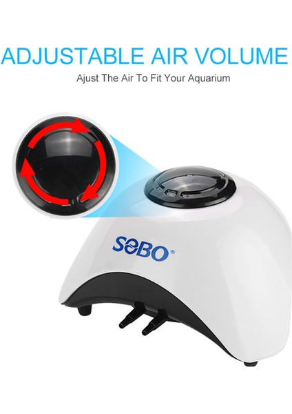 SB830A Ambalaj2 Stili Ab Fişi Sobo 5W 10W Balık Tankı Şişirme Pompası.oksijen Teslimat Yeni Tasarım Hava Pompası Hava Kompresörü Çifttekli Çıkış Ayarlanabilir (Yurt Dışından) fırsatları