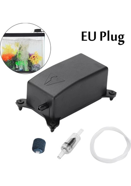 Ab Fiş Stili Ultra Sessiz Akvaryum Hava Pompası Seti Düşük Gürültülü Balık Tankı Filtresi Taşınabilir Mini Hava Kompresörü Oksijen Pompası Akvaryum Aksesuarları (Yurt Dışından)