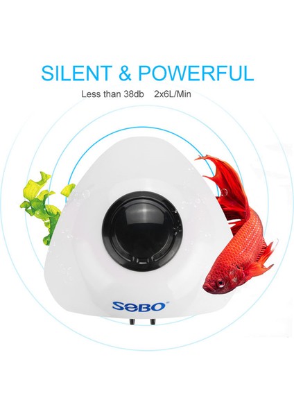 SB830A Ambalaj2 Stili Au Fişi Sobo 5W 10W Balık Tankı Şişirme Pompası.oksijen Teslimat Yeni Tasarım Hava Pompası Hava Kompresörü Çifttekli Çıkış Ayarlanabilir (Yurt Dışından) indirimleri