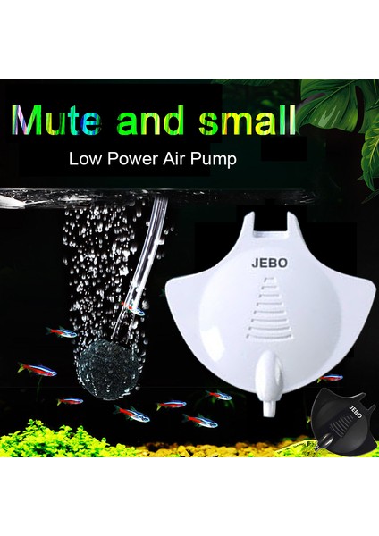 Q2210B-PAKETLEME1 Stili Ingiltere Fişi Süper Sessiz Hava Motoru Jebo Siyah Beyaz Nano Askıya Alınabilir Sessiz Mute Mini Hava Tüpü Hava Taşı Akvaryum Balık Su Bitki Tankı (Yurt Dışından)
