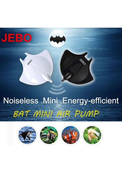 Q2210B-PAKETLEME1 Stili Ingiltere Fişi Süper Sessiz Hava Motoru Jebo Siyah Beyaz Nano Askıya Alınabilir Sessiz Mute Mini Hava Tüpü Hava Taşı Akvaryum Balık Su Bitki Tankı (Yurt Dışından)