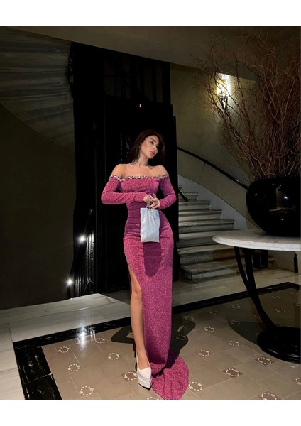 Izora Straplez Taş Detay Tasarım Abiye 583054