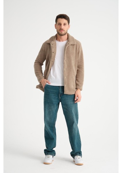 %100 Pamuk, Gömlek Yaka, Düğmeli Erkek Peluş Ceket fiyatları