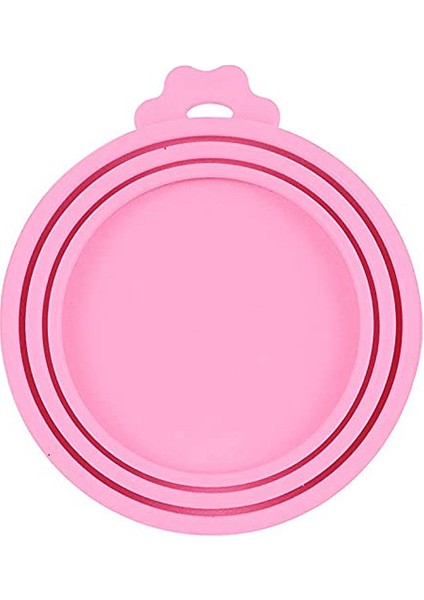 Pembe Tarzı Yeniden Kullanılabilir 3'ü 1 Arada Evcil Hayvan Yiyecek Kutusu Silikon Kapak Köpekler Kediler Saklama Kutusu Kapağı Mühür Kapak Evcil Hayvan Malzemeleri (Yurt Dışından)