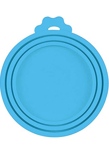 Açık Mavi Tarzı Yeniden Kullanılabilir 3'ü 1 Arada Evcil Hayvan Yiyecek Kutusu Silikon Kapak Köpekler Kediler Saklama Kutusu (Yurt Dışından)