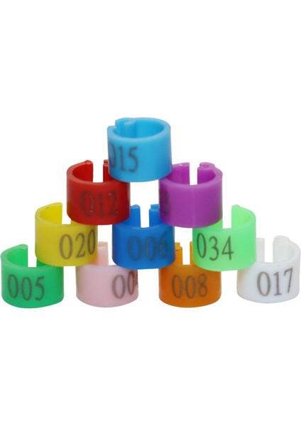 Mavi Stil Kuş Klipsi Halka 6mm Plastik Dijital Işaretlemeli Papağan Güvercin Renkli Işaretleme Halkası Kuş Eğitim Ayak Halkası (Yurt Dışından) modelleri