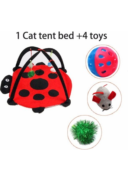 Kırmızı Stil S Beden Taşınabilir Kedi Oyuncakları Komik Kedi Çadır Oyuncakları (Yurt Dışından) fırsatları