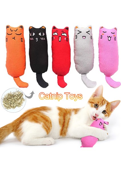 Kedi Stili Kediler Için Kediotu Oyuncakları Komik Etkileşimli Peluş Diş Gıcırdatma Kediotu Oyuncak (Yurt Dışından)