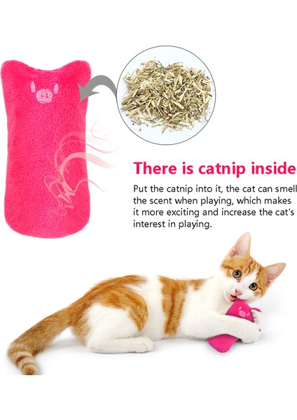 Kedi Stili Kediler Için Kediotu Oyuncakları Komik Etkileşimli Peluş Diş Gıcırdatma Kediotu Oyuncak (Yurt Dışından)
