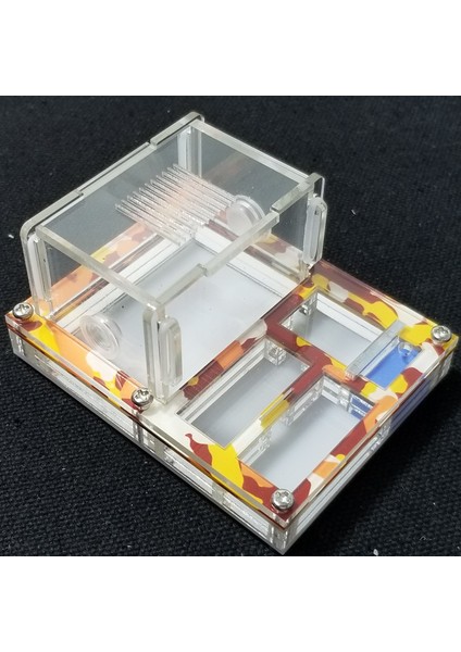 Yaz Stili S Beden Mini Kendin Yap Akrilik Düz Karınca Çiftliği Karınca Yuvası ile Yumurta Bırakma Alanı Karınca Evi Kraliçe Karınca ile Nemlendirme Bölgesi(Yurt Dışından)