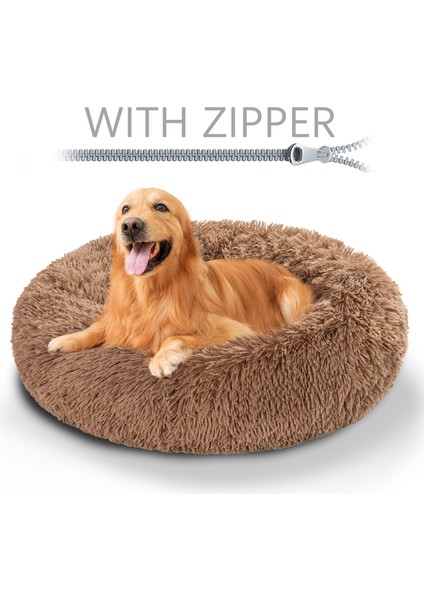 Gwll-Kraliyet Mavisi Stili 50 cm Sakinleştirici Kral Pofuduk Köpek Yatağı Xxl Xl Kanepe Donut Hafıza Köpük Uzun Peluş Yıkanabilir Köpek Yatakları (Yurt Dışından) fiyatları