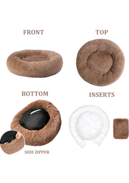 Gwll-Kraliyet Mavisi Stili 50 cm Sakinleştirici Kral Pofuduk Köpek Yatağı Xxl Xl Kanepe Donut Hafıza Köpük Uzun Peluş Yıkanabilir Köpek Yatakları (Yurt Dışından) fırsatları