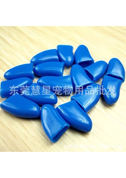 Mavi Stil Xxl Renkli Yumuşak Kauçuk Kedi Köpek Pati Kısırlaştırma Tırnak Kılıfı Koruyucu Kedi Kedi Pati Kontrol Kısır Tırnak Kapsülü (Yurt Dışından)