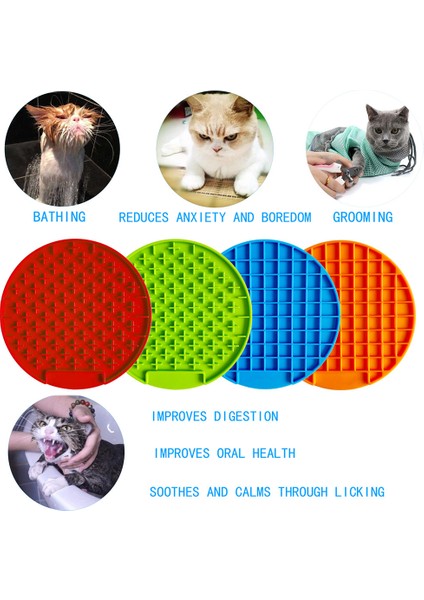 Kare Mavi B Stili Köpekler ve Kediler Için Matara Yavaş Yem Kapları Evcil Hayvan Güvenli Silikon Köpek Yalama Ped Güve (Yurt Dışından) modelleri