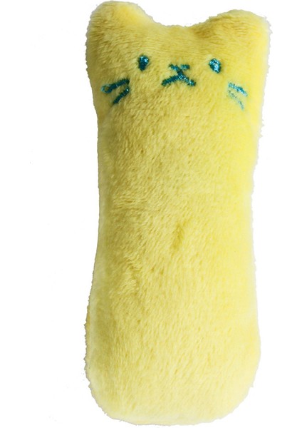 Peluş Sarı Stil Kediler Için Diş Gıcırdatma Nane Oyuncakları Komik Etkileşimli Peluş Kedi Oyuncağı (Yurt Dışından)
