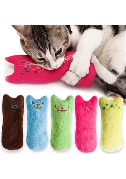 Peluş Sarı Stil Kediler Için Diş Gıcırdatma Nane Oyuncakları Komik Etkileşimli Peluş Kedi Oyuncağı (Yurt Dışından)