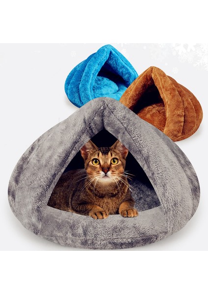 Kahverengi Tarzı 40X40CM Yavru Köpek Kedi Yatağı Küçük Köpekler Için Yumuşak Sıcak Yuva Kedi Yatakları (Yurt Dışından) indirimleri