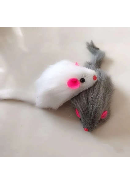 Tavşan Kürk Tarzı 5 Adet Rastgele 5 Adet Sahte Fare Kedi Oyuncakları (Yurt Dışından) fiyatları