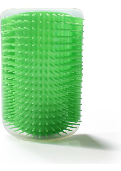 Yeşil Stil 13X8.5X4.7CM Kedi Köşe Tarama Fırçası ve Masaj Tüy Kedi Tımar Fırçası (Yurt Dışından)