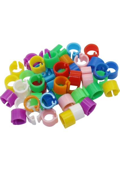 Yeşil Stil Kuş Ayak Halka Eğitim Malzemeleri 6mm Iç Çaplı Beşik Tanımlama Halkası Açılışsız Numarasız Geons Halkalar (Yurt Dışından)