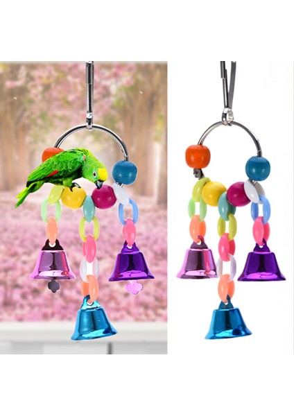 Gri Stil Renkli Boncuklar Teller Papağan Oyuncakları Kuş Aksesuarları Kafes Kuş Papağan Çiğneme Sallanma Oyuncakları (Yurt Dışından) modelleri