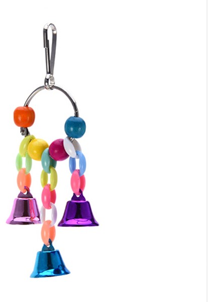 Gri Stil Renkli Boncuklar Teller Papağan Oyuncakları Kuş Aksesuarları Kafes Kuş Papağan Çiğneme Sallanma Oyuncakları (Yurt Dışından) fırsatları