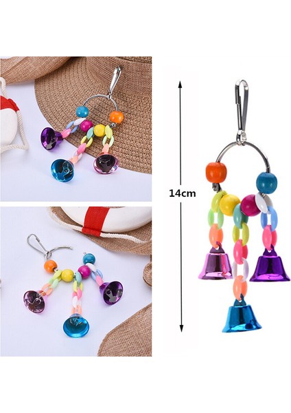 Gri Stil Renkli Boncuklar Teller Papağan Oyuncakları Kuş Aksesuarları Kafes Kuş Papağan Çiğneme Sallanma Oyuncakları (Yurt Dışından) indirimleri