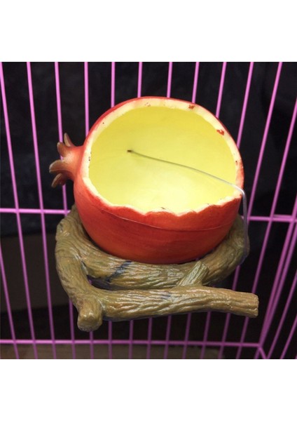 D Stili Evcil Papağan Komik Meyve Şekilli Kuş Portakal Nar Yiyecek Su Kase Konteyner Kafesler Için (Yurt Dışından) indirimleri