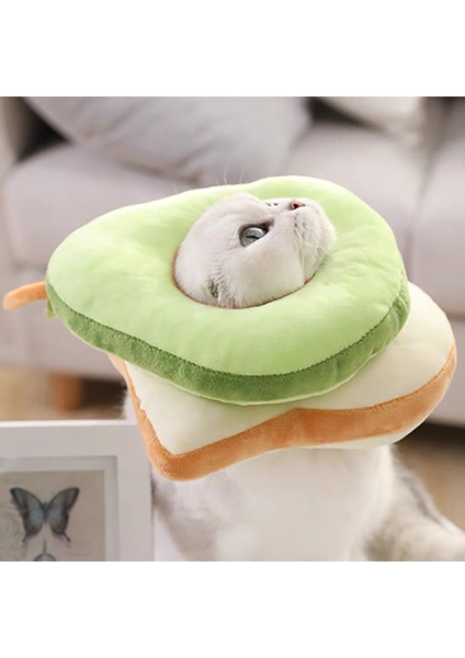 Mor Tarzı S(1.5kg-3kg) Yumuşak Tost Avokado Şekilli Pamuklu Pet Elizabethan Yaka Köpek Kedi Ayarlanabilir Yara Iyileştirme Yaka Isırma Engelleme Boyun Yüzüğü Için Evcil Hayvanlar (Yurt Dışından) fırsatları