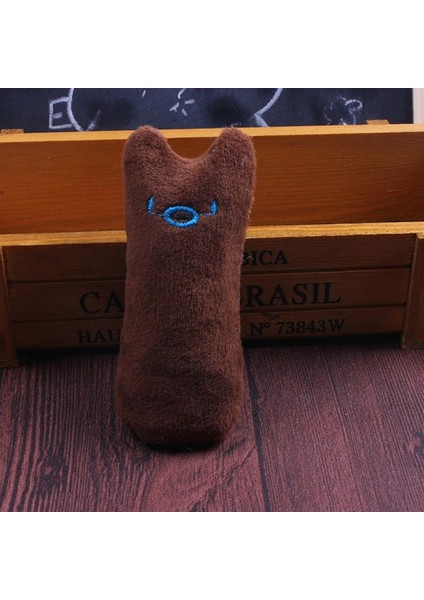Kahverengi Tarzı Gösteri Olarak Kedi Çekişme Kedi Nane Oyuncakları Komik Etkileşimli Peluş Kedi Oyuncakı Evcil Kedi Kemirme Oyuncak in (Yurt Dışından)