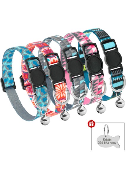 Pembe Tarzı 18 Ila 29 cm Hızlı Serbest Bırakma Zili ile Kedi Tasma Kişiselleştirilmiş Yavru Kedi Tasma Kırılabilir Kediler Güvenlik Kolyesi (Yurt Dışından) fiyatları