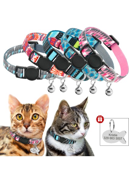 Pembe Tarzı 18 Ila 29 cm Hızlı Serbest Bırakma Zili ile Kedi Tasma Kişiselleştirilmiş Yavru Kedi Tasma Kırılabilir Kediler Güvenlik Kolyesi (Yurt Dışından) modelleri