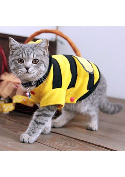 Bir Stil Uzunluk 22CM Sevimli Köpek Kıyafetleri Kedi Evcil Hayvan Kıyafetleri Arılar Kedi Kıyafetleri (Yurt Dışından)
