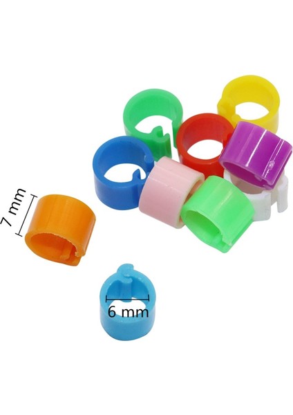 Pembe Tarzı S Beden Kuş Eğitim Ayak Halkası Bıçak Ucu Tanımlama Halkası Açılış Güvercin Ayak Halkası Kuş Malzemeleri Iç Çap 6mm (Yurt Dışından)