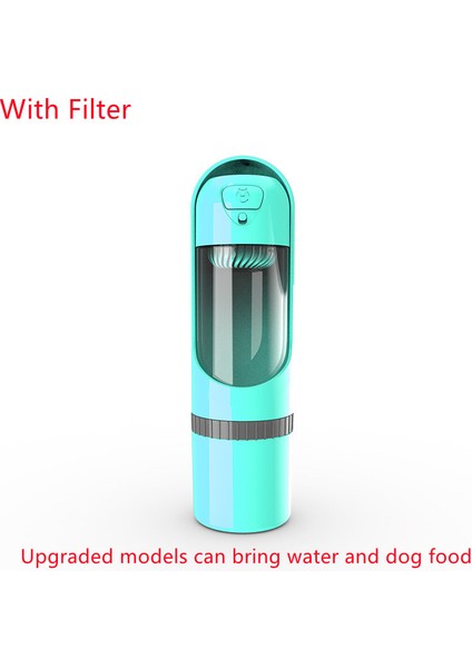 A-Filtre G Stili ile Taşınabilir Evcil Hayvan Su Şişesi Içme Kapları Köpek Su Dağıtıcısı Evcil Hayvan Aktif Karbon Filtre Kasesi Açık Köpek Derin (Yurt Dışından)