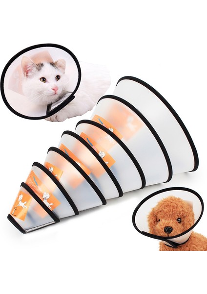 Beyaz Stil No.3 Boyutu Kedi Yara Iyileşme Konisi Köpek Yaka Gato Kedi Koruyucu Mascotas Malzemeleri (Yurt Dışından) modelleri